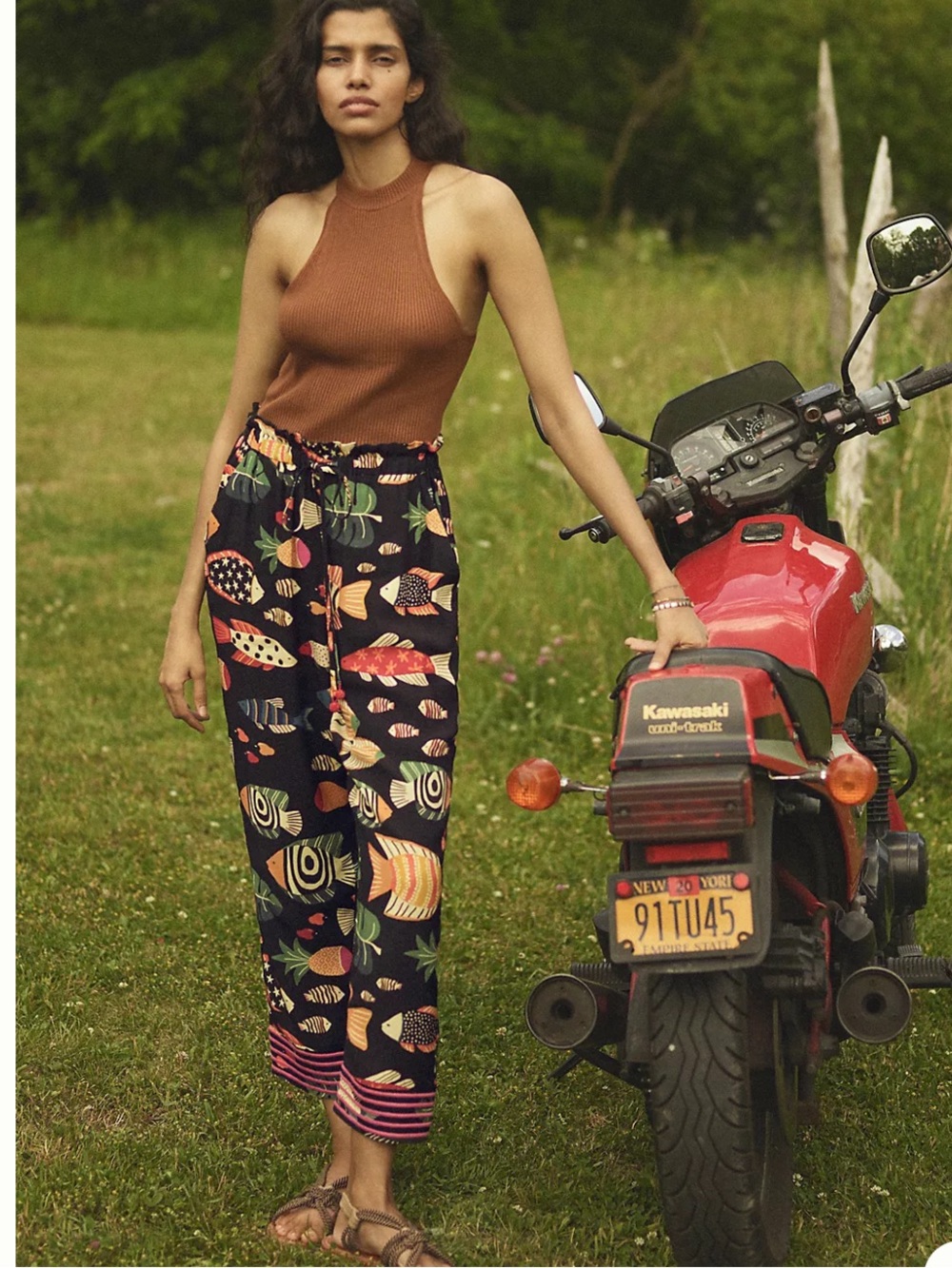 Farm Rio sea life joggers pants